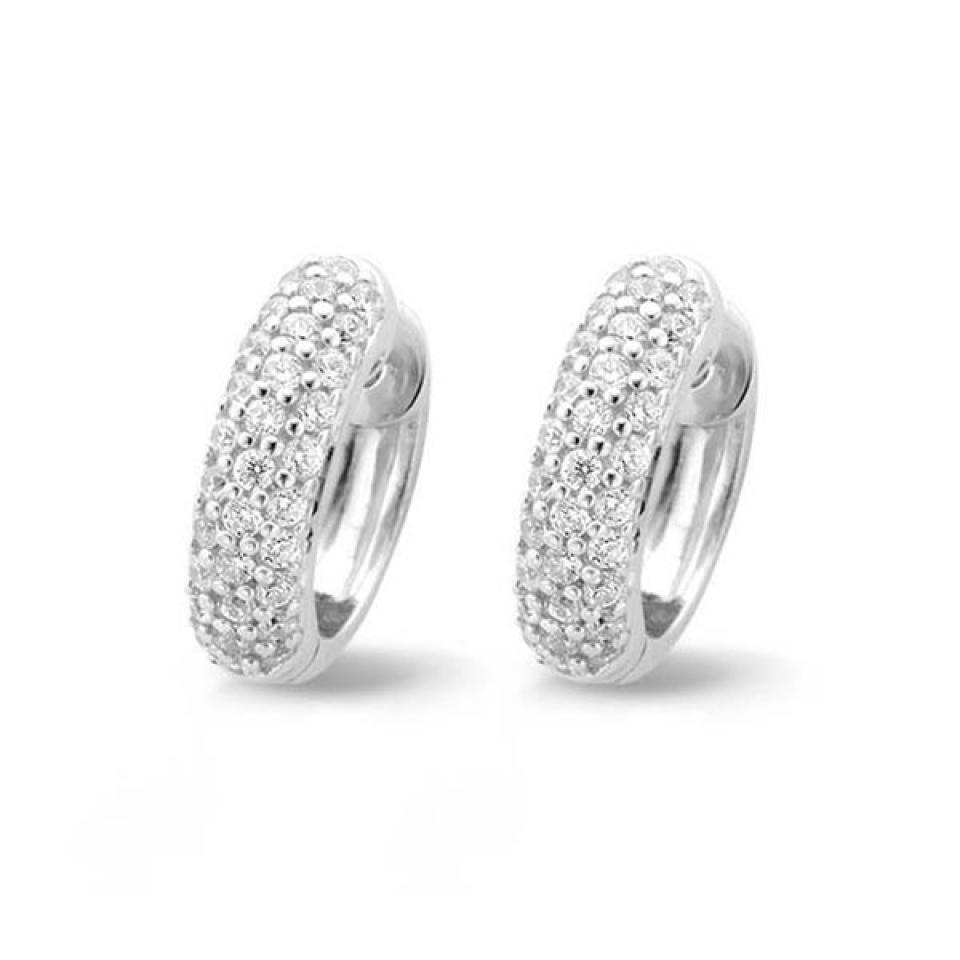 Ti Sento sterling silver hoops