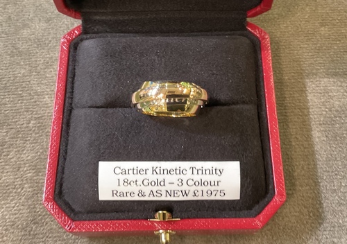 Pre-owned Cartier Kinetic Trinity Ring