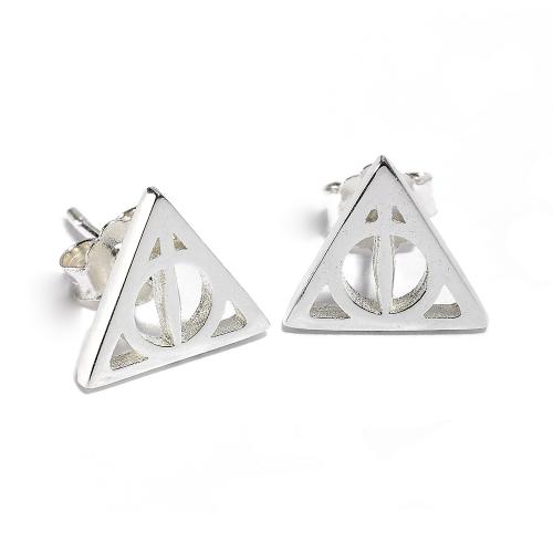 Official Sterling Silver Harry Potter Deathly Hallows Stud Earrings