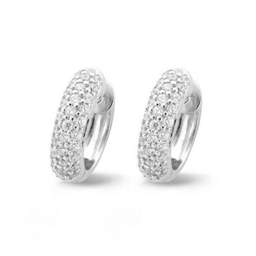 Ti Sento sterling silver hoops